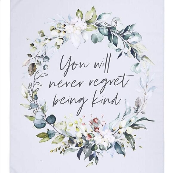 Creative Brands Faithworks-Wall Banner, 39 x 55-Inch, Never Regret being kind - Picture 2 of 5